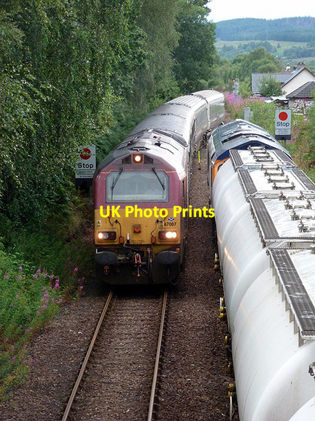 Photo 6"x4" Trains crossing at Spean Bridge Alltour c2013