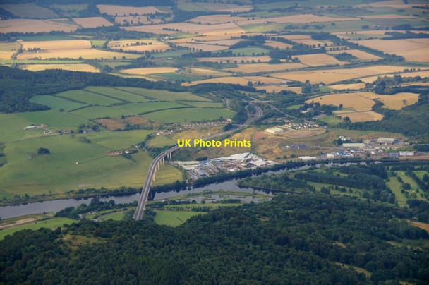 Photo 6"x4" Friarton Bridge, Perth, from the air Perth\/NO1123 c2013