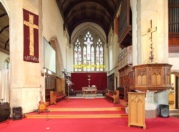 Photo 6"x4" St James, Mitcham Lane, West Streatham - Chancel Mitcham c2013
