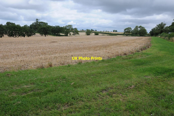 Photo 6"x4" Stubble field near Wayside Farm West Haddon c2013
