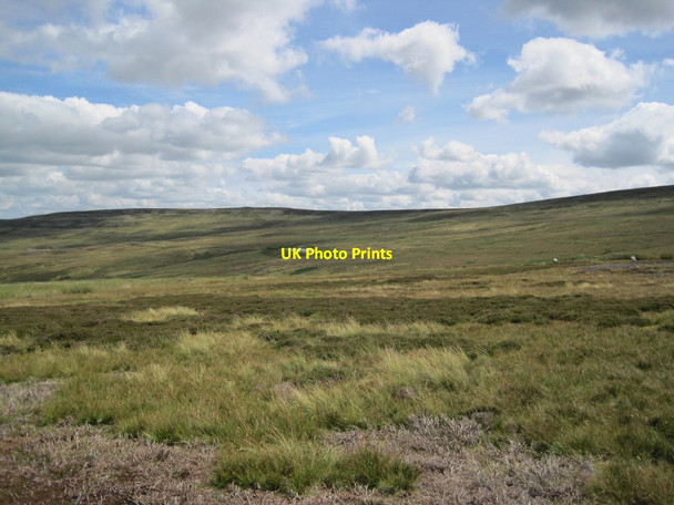 Photo 6"x4" Moorland and Reservoir, Fine Rigg Bollihope c2013