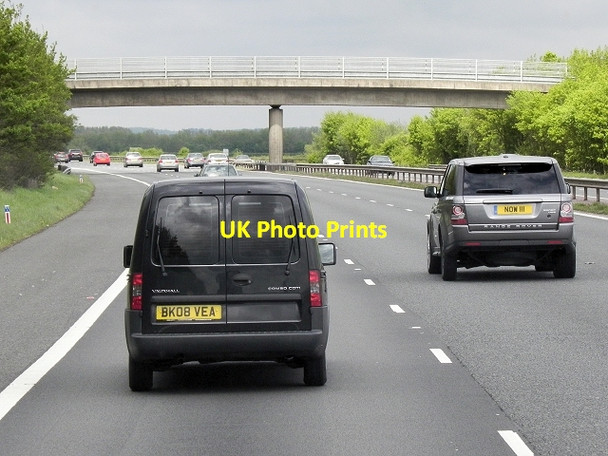 Photo 6"x4" Northbound M40, Field Road Bridge Murcott\/SP5815 c2013