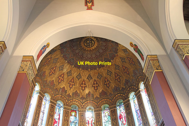 Photo 6"x4" Christ Church, Christchurch Road, Streatham - Apse roof Streatham c2013