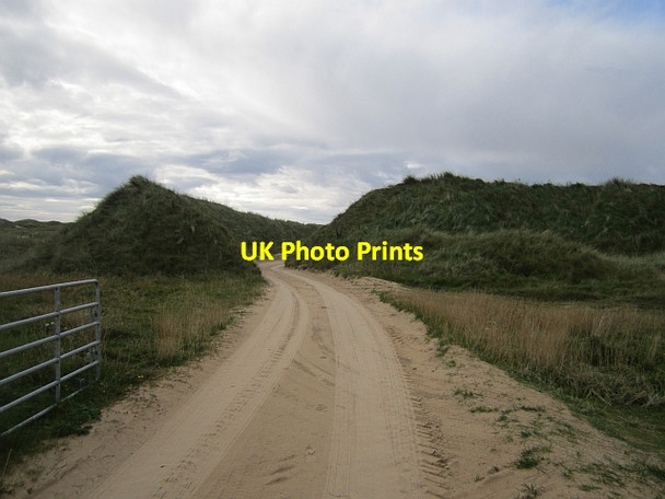 Photo 6"x4" Golf course track Carrickart c2012