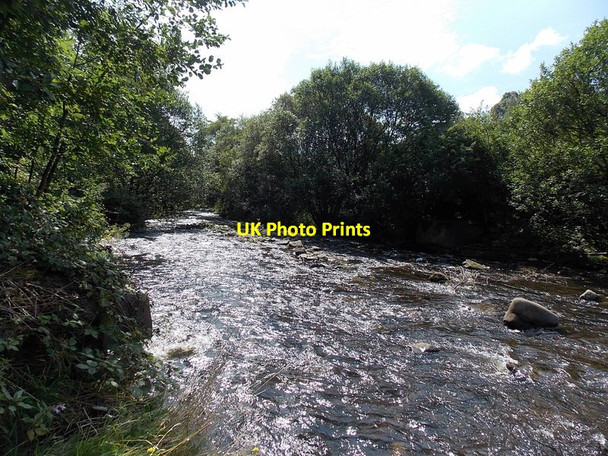 Photo 6"x4" The Rhondda Fach flows away from Station Road between Ferndale and Blaenllechau Ferndale\/SS9996 c2013