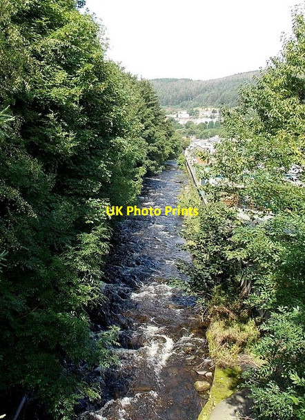 Photo 6"x4" The Rhondda Fach flows towards Station Road Ferndale Ferndale\/SS9996 c2013