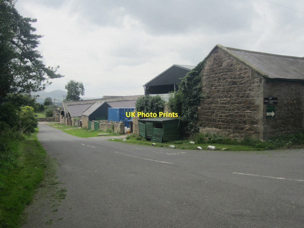 Photo 6"x4" Roadside farm buildings in Doddington Doddington\/NT9932 c2013