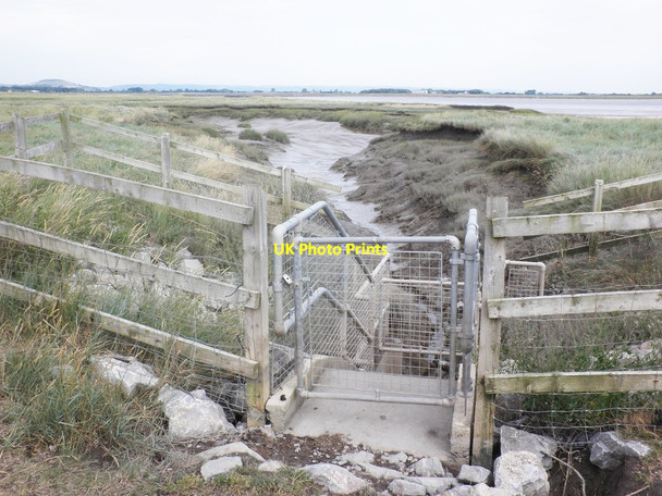 Photo 6"x4" Seawater management area, Parrett Estuary Steart\/ST2745 c2013