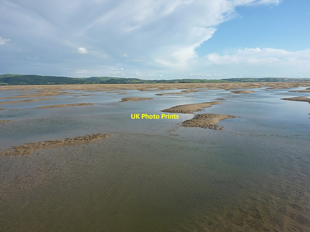 Photo 6"x4" Sandbanks in the Dyfi estuary at low tide Penhelig c2013