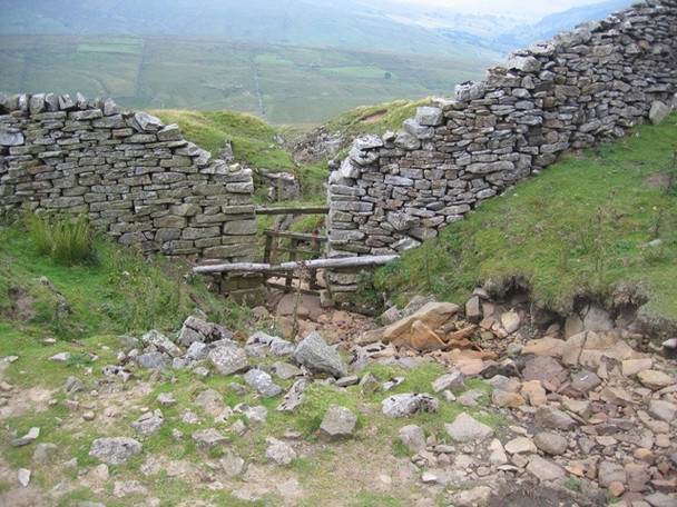 Photo 6"x4" Unnamed beck east of Providence mine Muker c2008