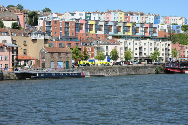 Photo 6"x4" Colourful harbourside housing Hotwells c2013