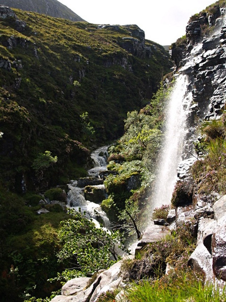 Photo 6"x4" Waterfall, Allt a'Mhuillin Dundonnell c2008