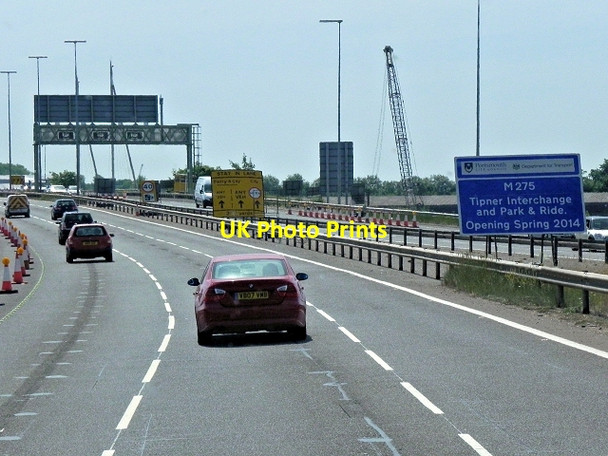 Photo 6"x4" M275 Tipner Interchange Portsmouth\/SU6501 c2013