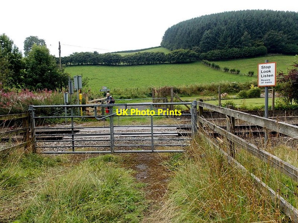 Photo 6"x4" Level crossing near Llangynllo railway station Llangunllo c2013