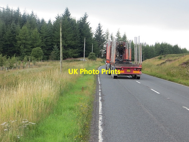 Photo 6"x4" Timber lorry Raecleuch Rig c2013