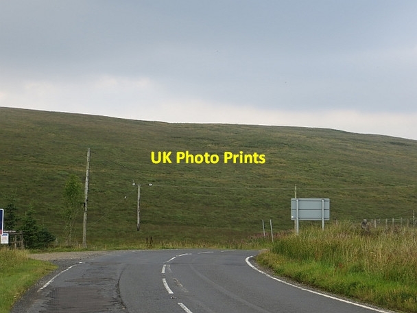 Photo 6"x4" A701 crosses the east - west  watershed Bog Hill c2013