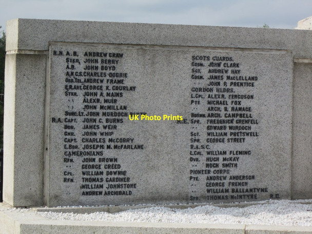 Photo 6"x4" The War Memorial at Larkhall Millheugh\/NS7551 c2013 P3