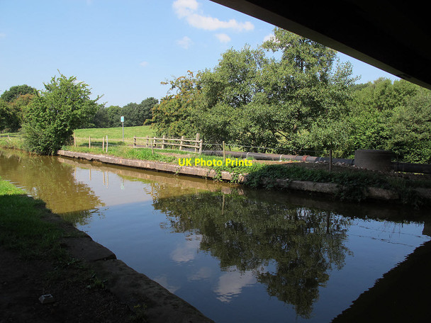 Photo 6"x4" Road, canal, river Sandbach c2013