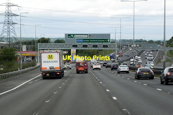 Photo 6"x4" Watling Street (A2), Cobham Services Shorne West c2013