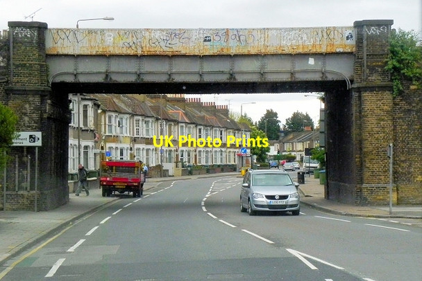 Photo 6"x4" Railway Bridge over Woolwich Road Greenwich\/TQ3977 c2013