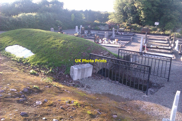 Photo 6"x4" Knockraha graveyard and Sing Sing prison Knockraha c2013