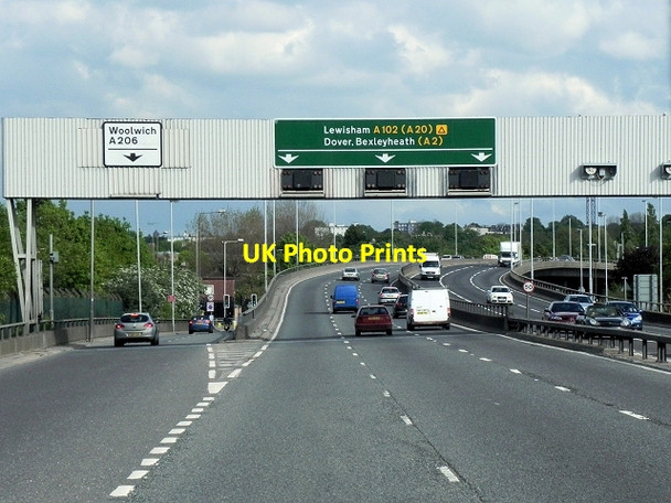 Photo 6"x4" Southbound A102, East Greenwich Greenwich\/TQ3977 c2013