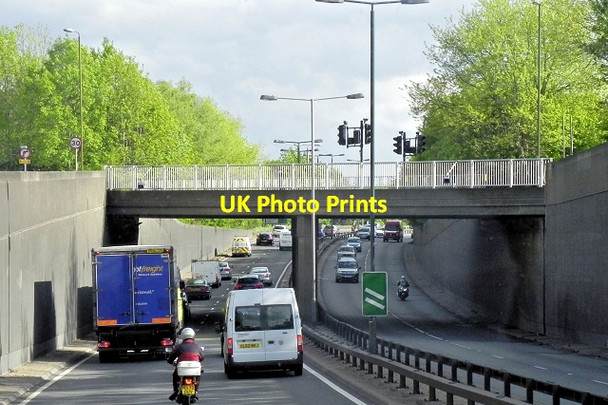 Photo 6"x4" Rochester Way Bridge over A2 at Kidbrooke Eltham c2013