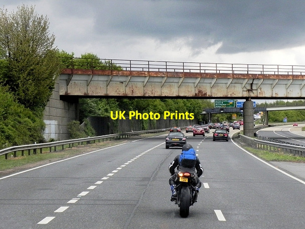 Photo 6"x4" Railway Bridge over the A20 Swanley\/TQ5168 c2013