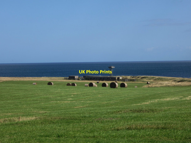 Photo 6"x4" Looking across grassland towards Newton Point High Newton-by-the-Sea c2013