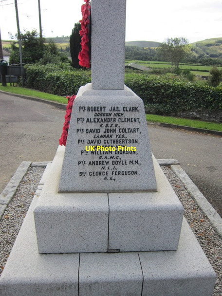 Photo 6"x4" The War Memorial at St John's Town Dalry St John's Town of Dalry c2013 P1