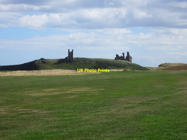 Photo 6"x4" Looking across the golf course towards Dunstanburgh Castle Embleton\/NU2322 c2013