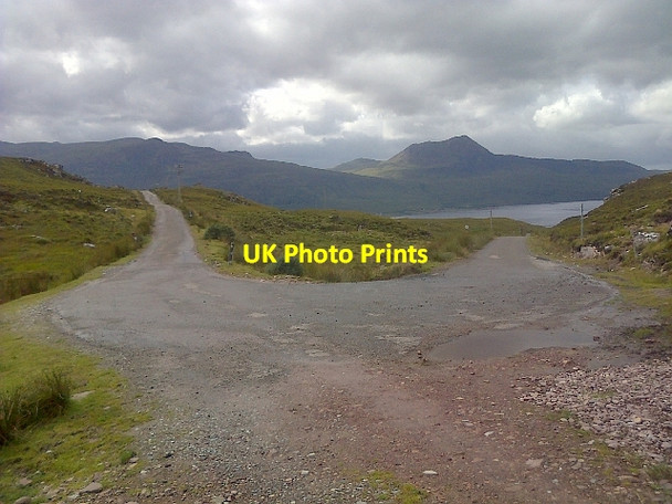 Photo 6"x4" Hairpin Bend in Road Ullapool c2013