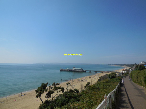 Photo 6"x4" Bournemouth Beach & pier Bournemouth c2013