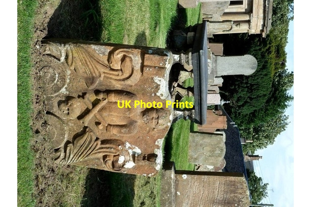 Photo 6"x4" John Gibson's Grave St Quivox c2013