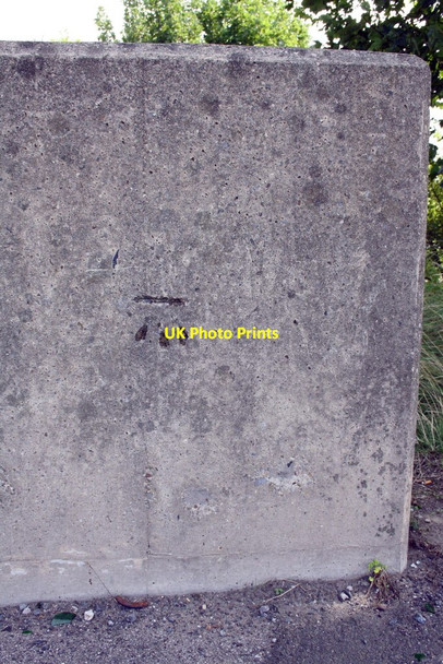 Photo 6"x4" Benchmark on railway bridge parapet, Dewsbury Road Leeds\/SE3034 c2013