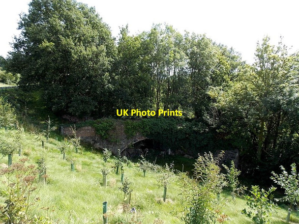 Photo 6"x4" Remains of a former railway bridge south of Builth Road, Powys Builth Wells\/Llanfair-Ym-Muallt c2013