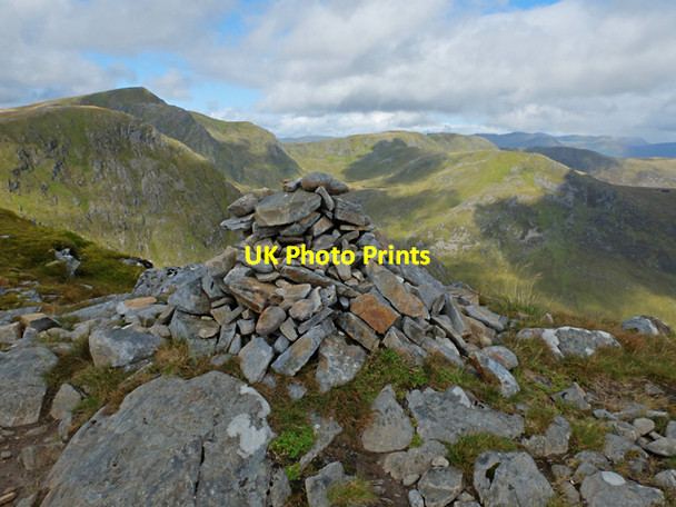 Photo 6"x4" Cairn on Carn Ghluasaid Carn Ghluasaid c2013