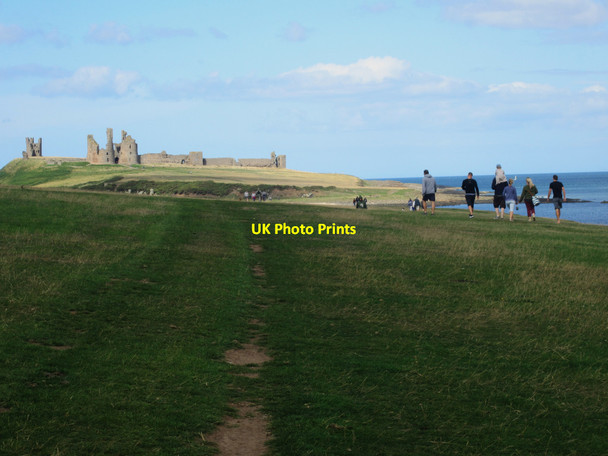 Photo 6"x4" Public footpath to Dunstanburgh Castle Craster c2013