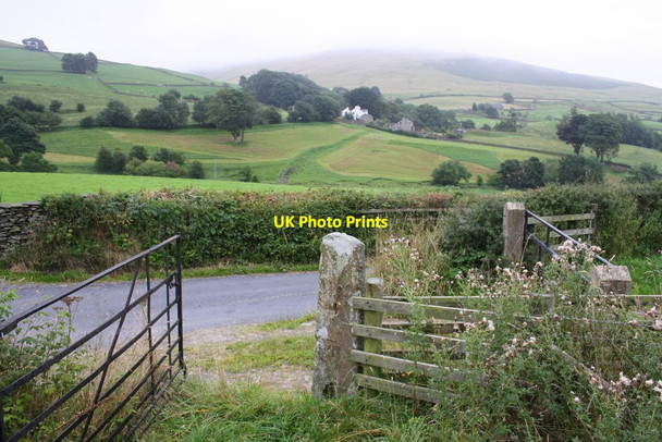 Photo 6"x4" View through Howgill Lane gateway towards the Howgills Sedbergh c2013