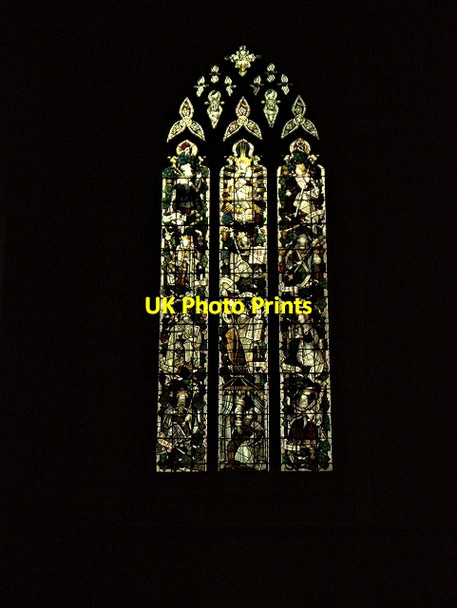Photo 6"x4" Clumber Chapel Stained Glass Window (2) Carburton c2013