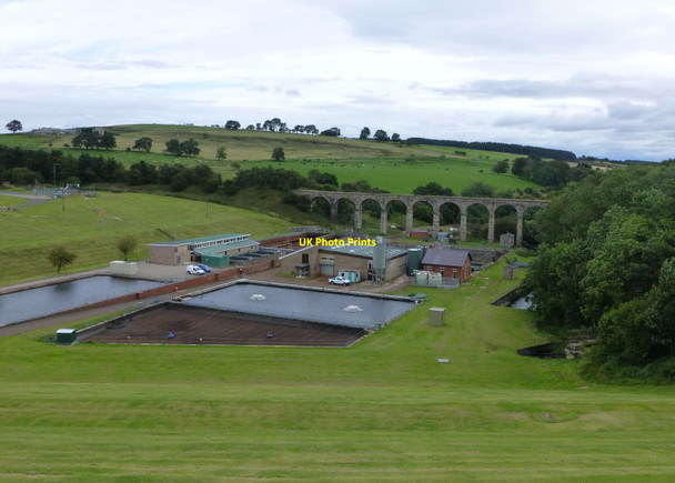 Photo 6"x4" The dam at Fontburn Reservoir Fontburn Reservoir c2013