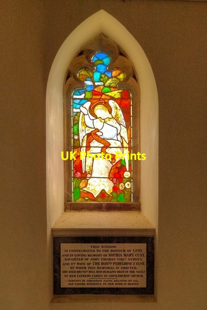 Photo 6"x4" Memorial Window, Belton Church Belton\/SK9239 c2013