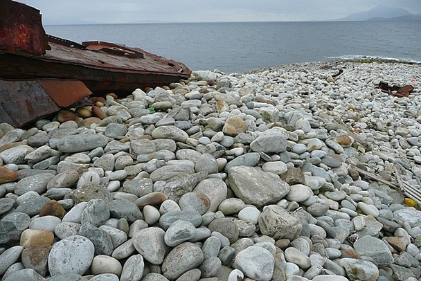 Photo 6"x4" Wreck at Kinnacorra Clare Island c2008
