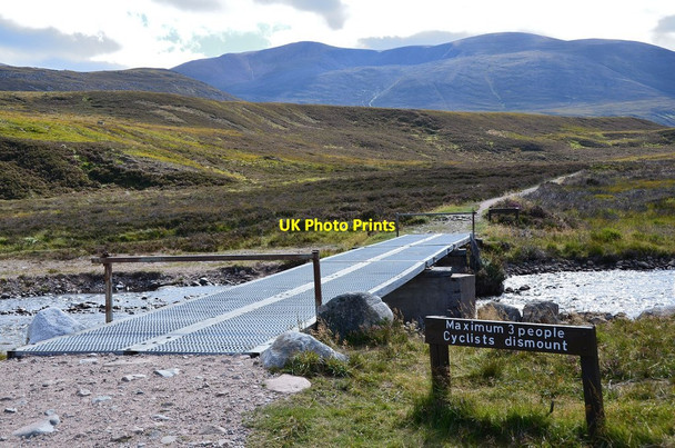 Photo 6"x4" Bridge over Am Beanaidh, Gleann Eanaich Am Beanaidh c2013