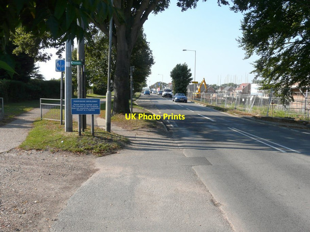 Photo 6"x4" Looking towards the Sholden Fields building site Deal c2013
