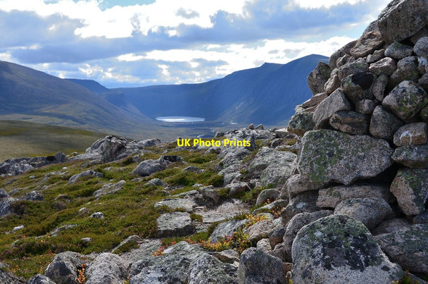 Photo 6"x4" Gleann Eanaich from Carn Eilrig summit Carn Eilrig c2013