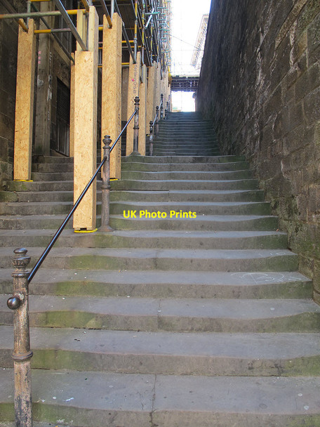 Photo 6"x4" Steps to Chambers Street Edinburgh c2013