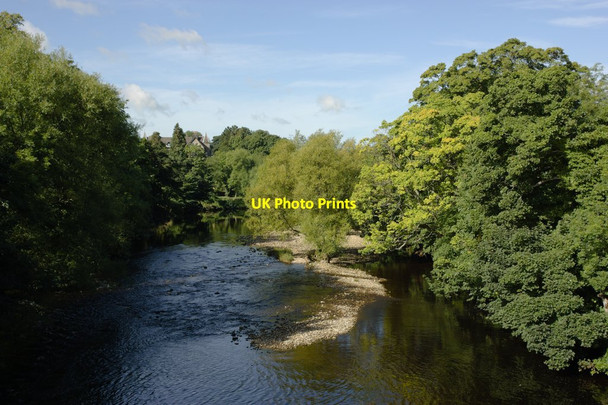 Photo 6"x4" River Wharfe from the Old Bridge Ilkley c2013