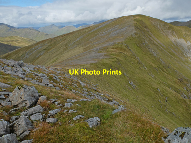 Photo 6"x4" South ridge of Stob Coire na Cral\u00c3\u00a0ig Lochan na Cr\u00e0laig c2013
