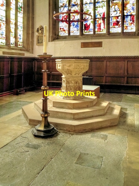 Photo 6"x4" The Font, St Mary Magdalene Church Newark-on-Trent c2013